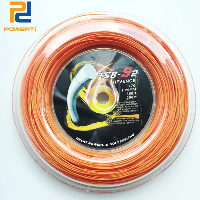 POWERTI REVANGE 1.25mm Polyester Tennis String Hight Flexibility