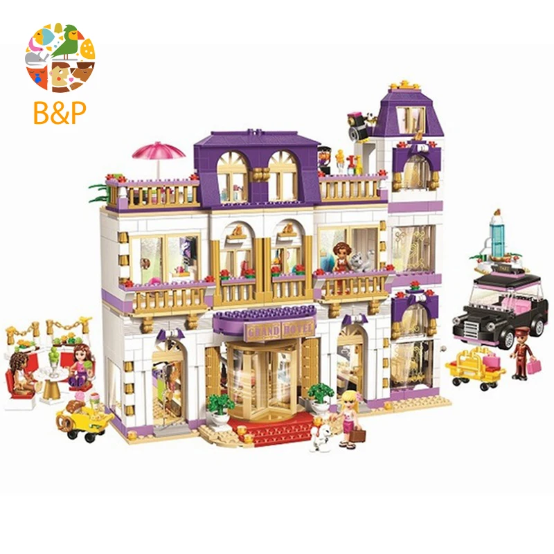 

Legoing Heart Lake City Hotel 41101 1585 Building Blcok set Brick compatible 10547 Toys for children Gift Compatible