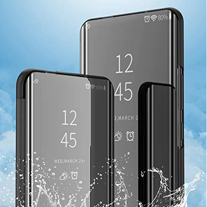 Mirror Smart Clear View Leather Stand Case Cover For Huawei Mate 20 Lite Flip Coque for Huawei Nova 3i Honor Play Y9 2018 Nova   (1)