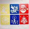 6pcs Plastic Picture Drawing Template Stencils Rulers Painting Kids Diy Art Paper Coloring Cards Scraping Drawing Toys GYH 6
