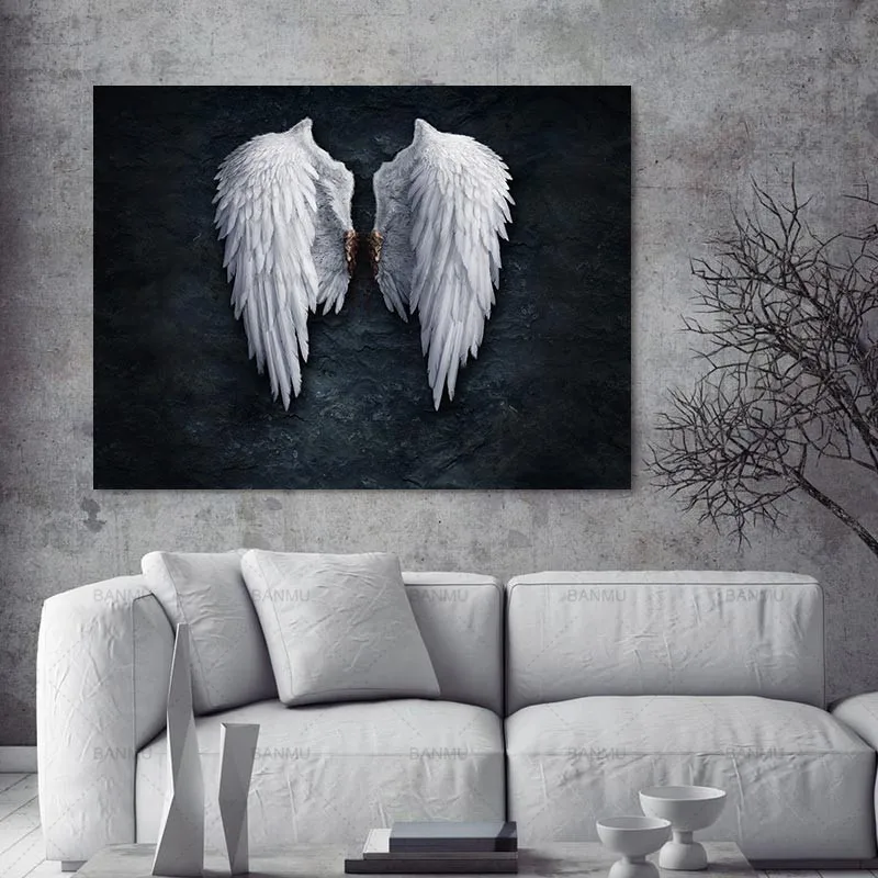 canvas painting Wing posters and prints the powerful wing home decoration painting Picture Wall art art print on canvas No Frame