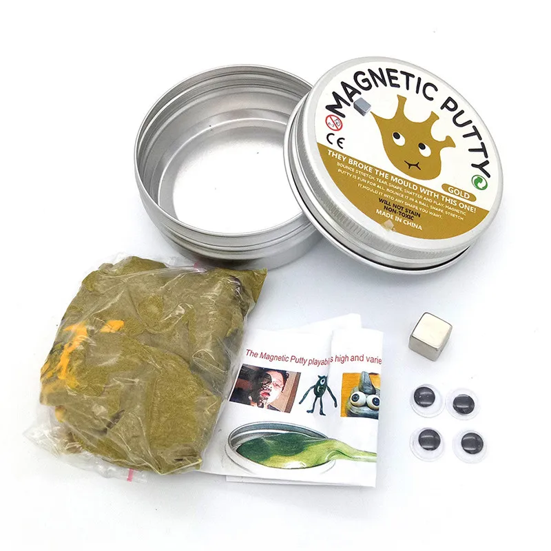 New DIY magnetic clay polymer clay toy smart rubber magnet plasticine magic manual mud relief pressure toy puzzle children gift