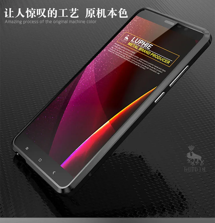 Original Luphie Xiomi Redmi Note 3 Luxury Screw Metal Aluminum Border Frame For Xiaomi Redmi Note