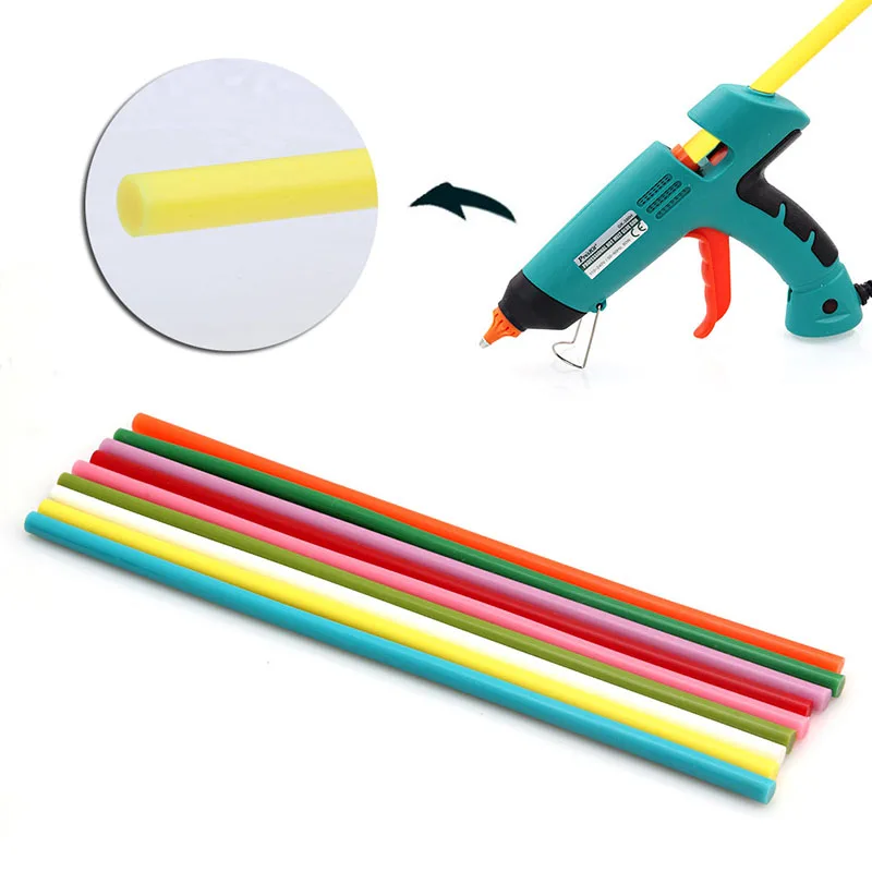 

5Pcs 7mm Mini DIY Glue Sticks For Hot Melt Gun General Purpose Clear Adhesive 9 color C15