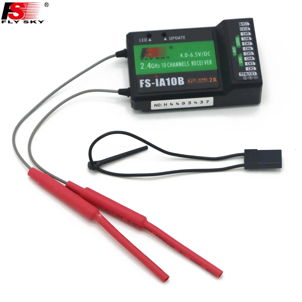 

Flysky 2.4G 10CH FS-iA10B 10 Channels Receiver FS IA10B for Transmitter FS-I10 FS-I6S FPV RC Helicopter Quadcopter Aircraft