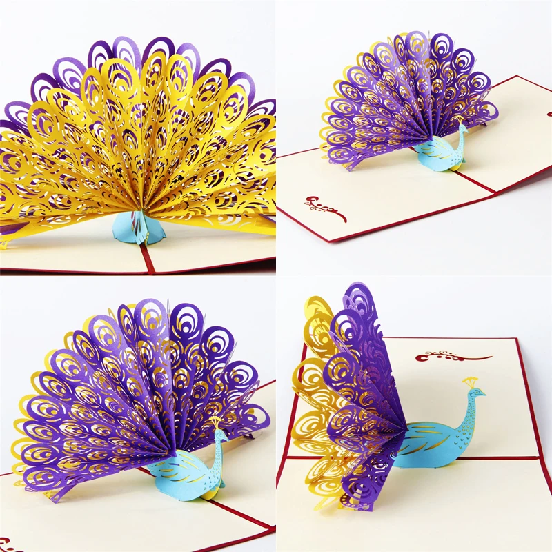 Multi Style 3D Pop Up Card Christmas Birthday Wedding Greeting Card Anniversary Xmas