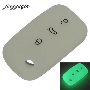 Keyforkess 30 pz/lotto Cassa Chiave Del Silicone Per VW Polo Passat B5 Sedile Golf Jetta Mk6 Tiguan Più Eos Scirocco Coleotteri copertura FOB - Jingyuqin 30 pz lotto Cassa Chiave Del Silicone Per VW Polo Passat B5 Sedile Golf