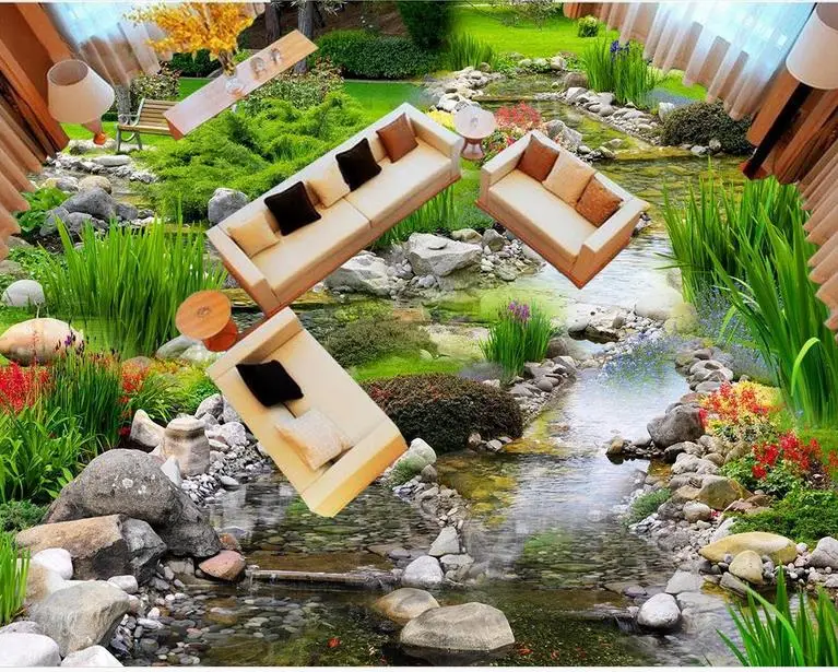 Роскошные виниловые обои с подсветкой для пола 3 d в рулоне|floor wallpaper|wallpapers for living