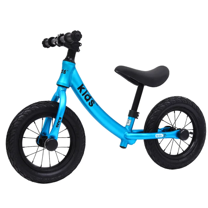 Cheap New Push Balance Bike Kids Riding Bicycle Ages 2-6 No-Pedal Learn To Ride Banana Pre Bike With Aluminum Body Pneumatic Tire 1