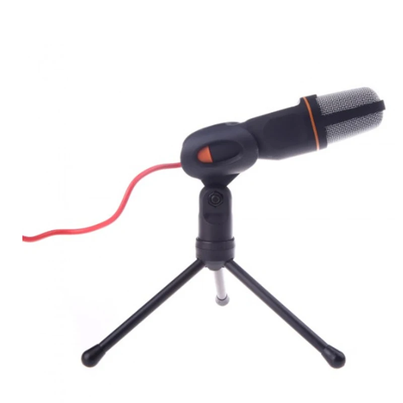 SF-666 Condenser Microphone Professional Studio Mic Karaoke Singing 3.5mm Jack Wired Microphone With Stand For Computer (6)