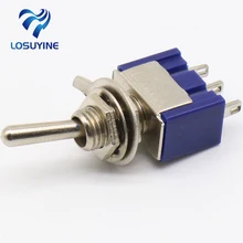 Promotion 5 Pcs AC ON ON SPDT 2 Position Latching Toggle Switch 6A 125V
