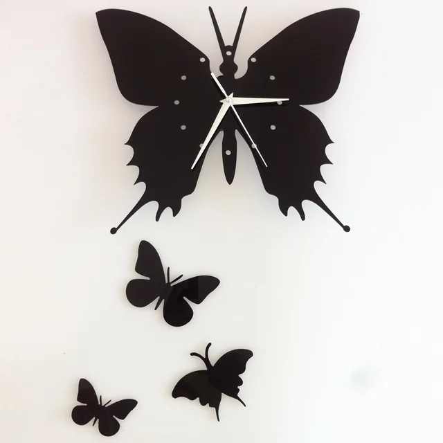 butterfly wall clock white butterfly 2017 hot diy wall clock decoration acrylic romantic butterfly 3d clocks bracket bedroom butterfly wall clock white butterfly 2017 hot diy wall clock decoration acrylic romantic butterfly 3d clocks bracket bedroom
