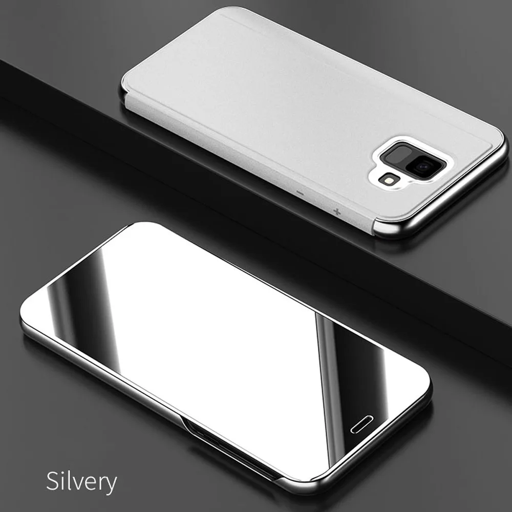 Умный зеркальный флип чехол 5для Samsung Galaxy A3 A5 A7 A6 A8 Plus 2017 2018 для A320 A520 A720 A750 A830