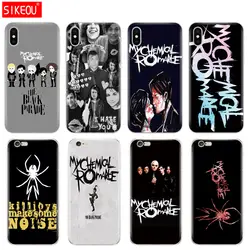 Силиконовый чехол для iPhone 6X8 7 6s 5 5S SE Plus 10 My Chemical Romance