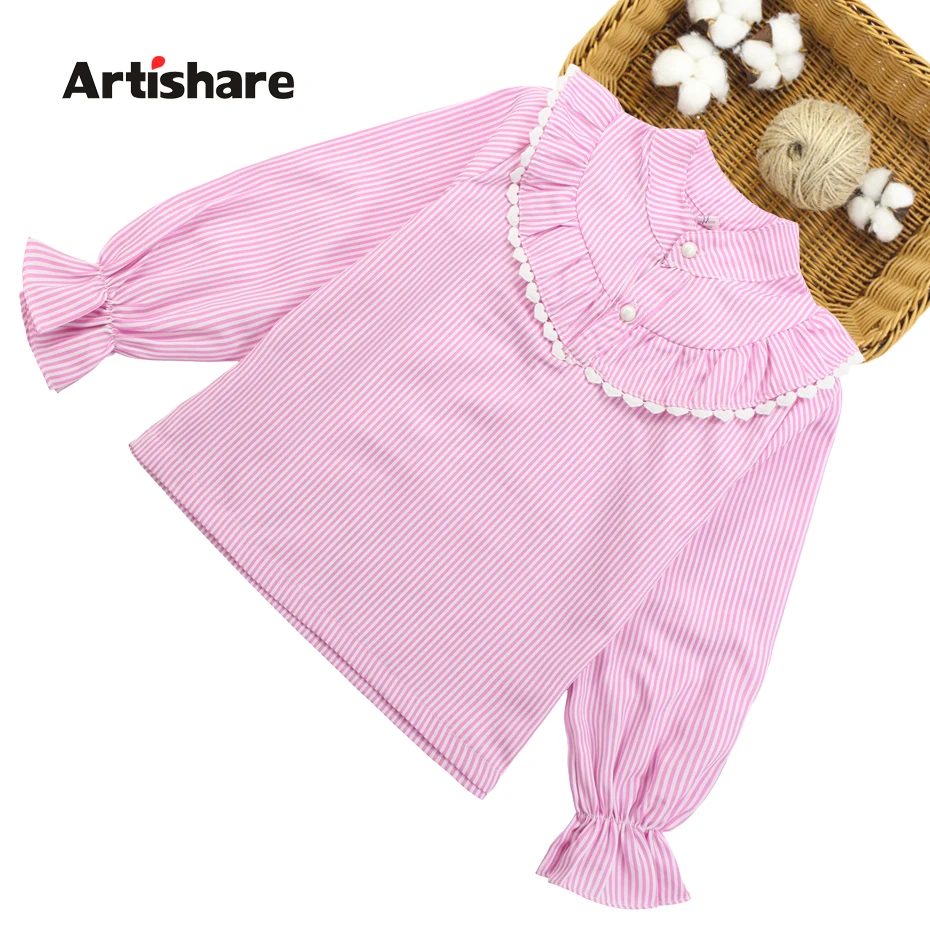 

Blouse For Girls 2 Color Long Sleeve Girls Blouse Spring Autumn Shirts For Girls Teenage School Clothes For Girls 6 8 10 12 13
