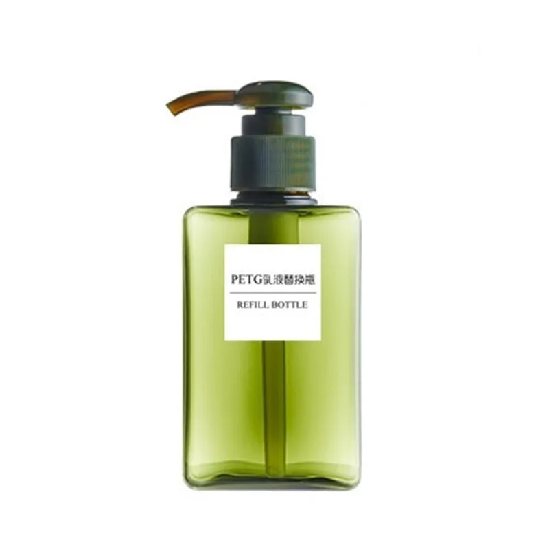 Зеленый 150ML/250ML Pump Bottle Makeup Shampoo Soap Shower Gel Travel Pump Dispenser Container Bottles - Цвет: Зеленый