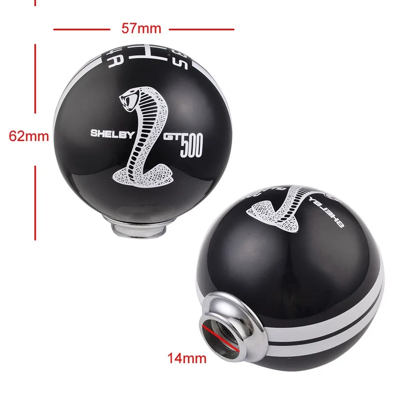 Universal Car Manual Auto Refit Cobra Resin Shift Knob Shelby Cobra Style GT500