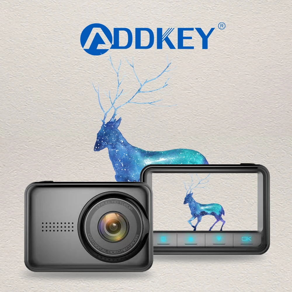 Автомобильный видеорегистратор ADDKEY Novatek 96658, мини-Регистратор FHD1080P dvr, 170 градусов, 30fps, автомобильный детектор, 2,45 дюймов, видеорегистратор sony IMX322