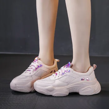 

2019 autumn new fashion simple solid color flat shoes women trend comfortable and breathable thick soles casual shoes