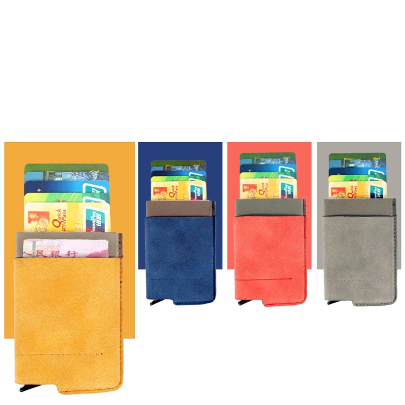 Модный металлический каркас унисекс Бизнес для хранения карт, держатель антистатический пакет для хранения ID-Карты принадлежности держатель для карт с антимагнитной кредитница, футляр