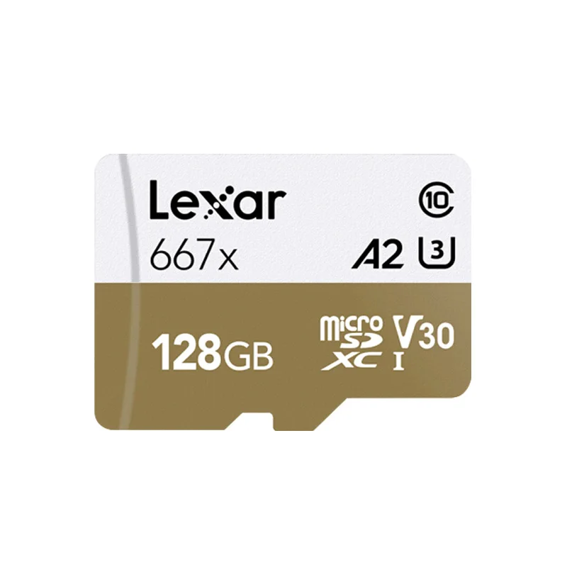 Lexar Professional 667x Micro SD карта 128 Гб 64 Гб 256 ГБ MicroSDXC карта памяти A2 C10 V30 1080p Full-HD 3D 4K TF карта - Емкость: 128GB