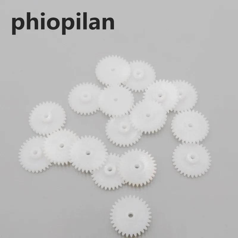 

PHIOPILAN 0.5 modulus 30T 30-2a 30 Teeth single gear Aperture 1.95mm Car Gearbox Plastic motor gear tight with 2mm