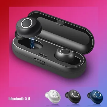 

5.0 Bluetooth Earphones Stereo Wireless Earbuds Sport Noise Canceling Earphones Handfree Ear Buds For Mobile Phone Xiaomi Huawei