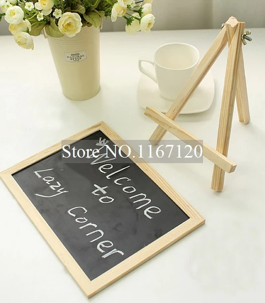 2pcs/lot Mini Blackboard Easle Stand Wedding Party Supplies Wooden