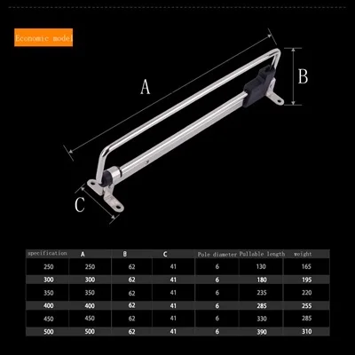 Сверхмощный выдвижной шкаф выдвижной стержень шкаф вешалка для одежды, направляющая идеально подходит для шкафа телескопические рельсы одежды шкаф