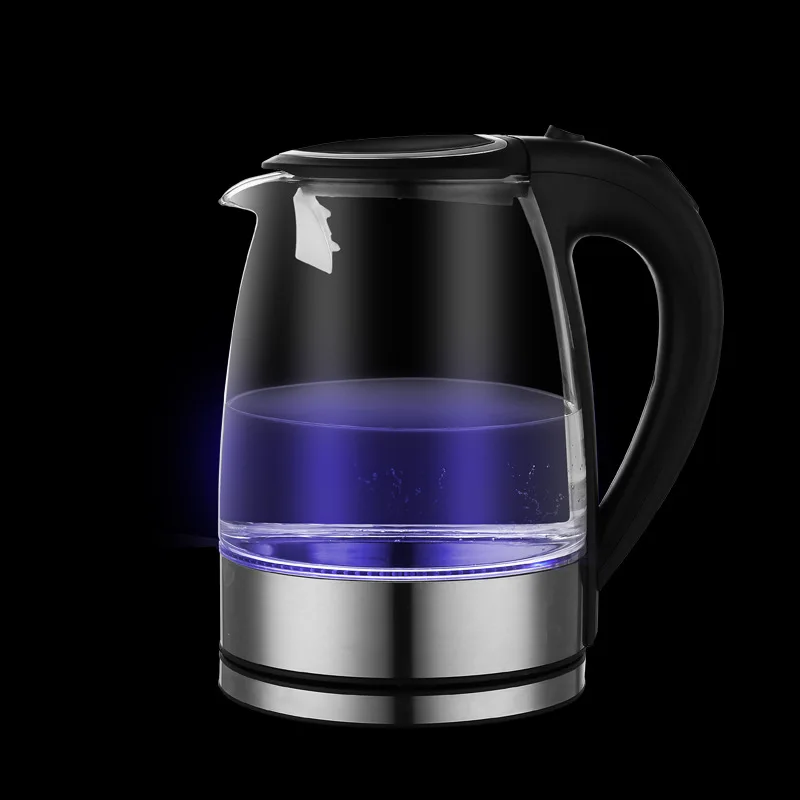 CX01 3, free shipping,Blue Led Glass Electric Kettle,Automatic Electric High Borosilicate Glass