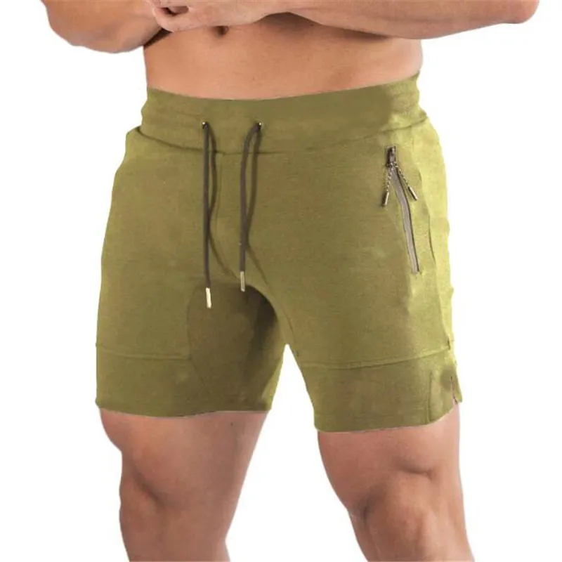 Army green 2 Новинка, мужские шорты для фитнеса бодибилдинга, мужские летние тренажерные залы, Мужские дышащие быстросохнущие спортивные шорты для бега, пляжные шорты - Цвет: Army green 2