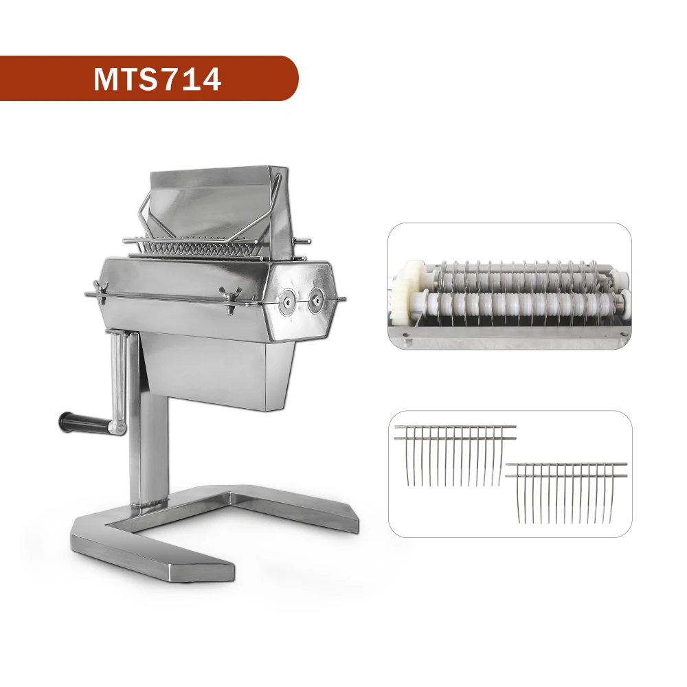 ITOP нержавеющая сталь свежего мяса Tenderizer резки " широкий 37*2 20*2 14*2 ножи MTS7