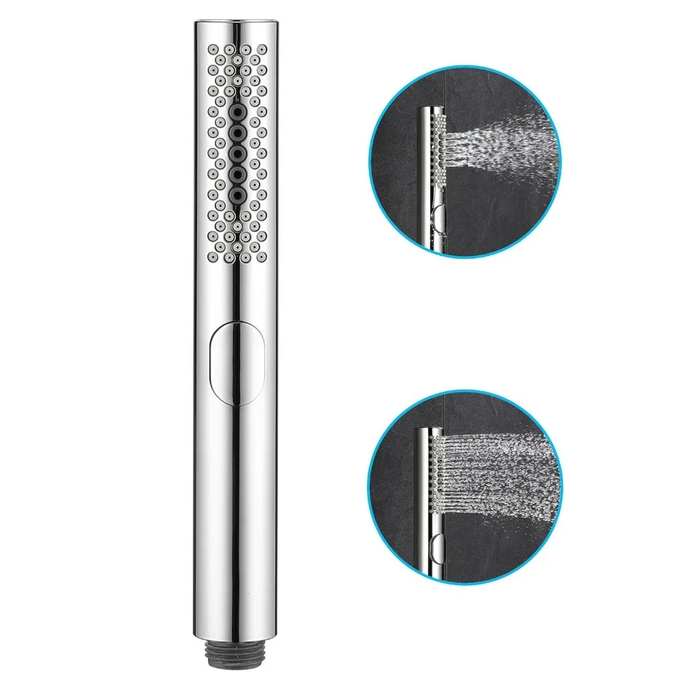 Bathroom Round Handheld Shower Head with Easy cleaning Rubber Nozzles 3