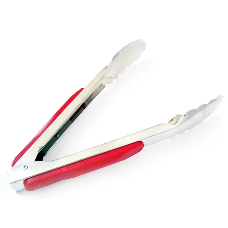 Stainless Steel BBQ Tongs font b Salad b font Bread Clamp Kitchen Meat Food Clip Barbecue