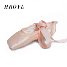 Горячие детей и взрослых Балетные пуанты женские туфли для танцев для профессиональных занятий балетом, танцами обувь с лентами; женская обувь