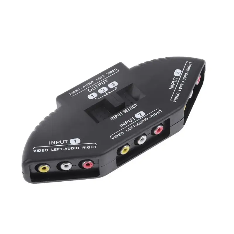 ALLOET 3 2 to 1 RCA Audio font b Video b font A V to RCA