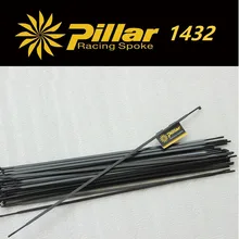 Rayon en acier inoxydable PSR Aero j-hook 1432, rayons noirs ou traction droite pour vélo de route en carbone ou roue de vtt