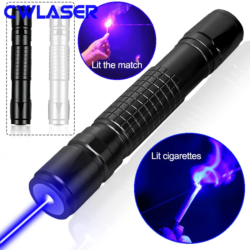 CWLASER 450nm Focusable Blue Laser Pointer + Safety Goggles High Power