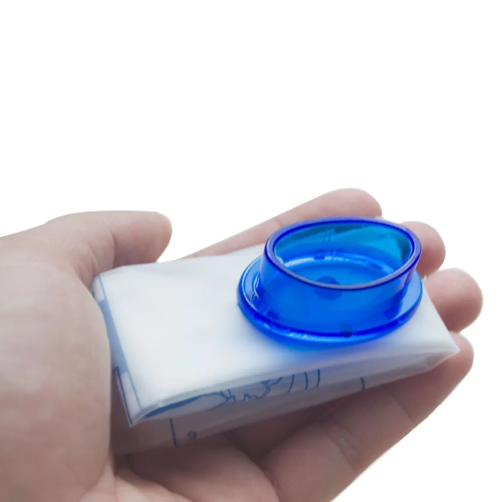 Cena Hurtownie 100 sztuk partia pierwsza pomoc CPR resuscytatora usta maska higieny ratownictwa osłona twarzy z niebieski zawór do przetrwania