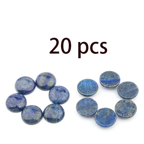 natural lapis lazuli gema pedras cabochon mm redondo nenhum furo para fazer jóias