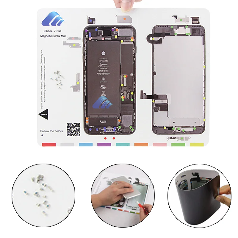 US$ 0.98 - KGX KAIGEXIN Magnetic Screw Mat Memory Chart Work Pad For iphone  6G-14Pro max - m.