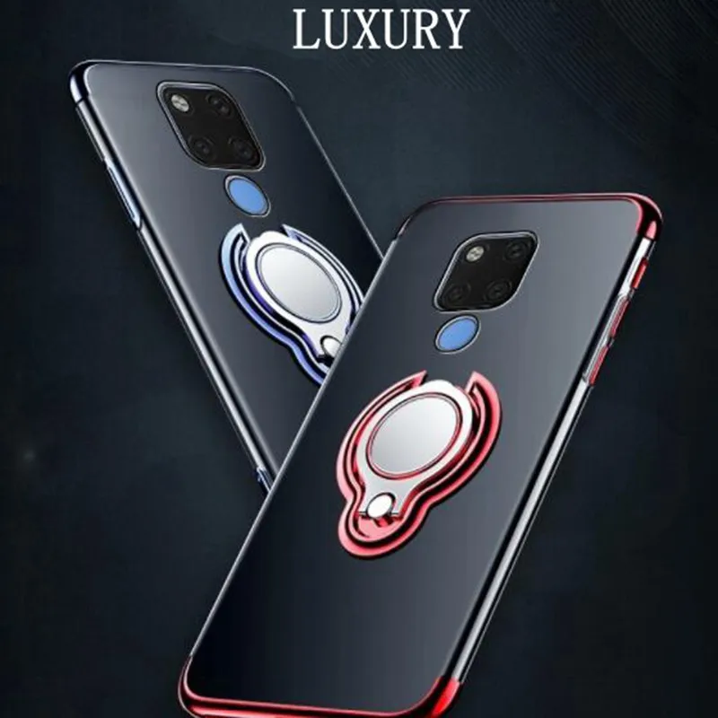 Магнитный автомобильный чехол-держатель для honor 8x 10lite note10 huawei mate9 p10, прозрачный мягкий ТПУ чехол для huawei p20 pro lite nova 3 3i чехол s