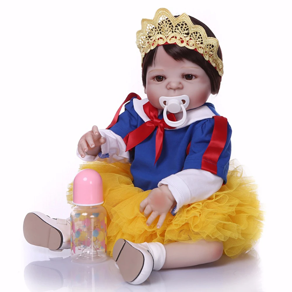 Bonito Boneca 100 Silicone Vinil Reborn Menina 57 Cm Bebe Brinquedo Realista Bebes Reborn Bonecas Do Bebe Vivo Recem Nascido Criancas Presente De Aniversario Bonecas Aliexpress