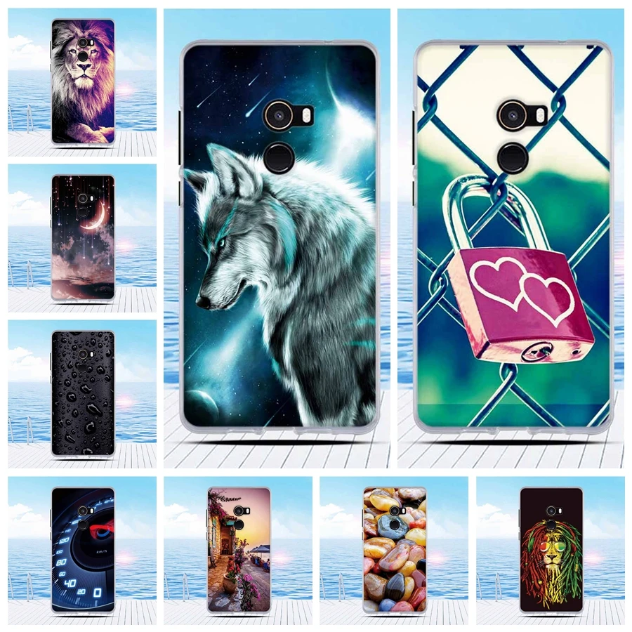 For Xiaomi Mi Mix 2 Case Cover for Evo Pattern Soft Silicone Coque Mix2 EVO 5.99&quot | Мобильные телефоны и аксессуары