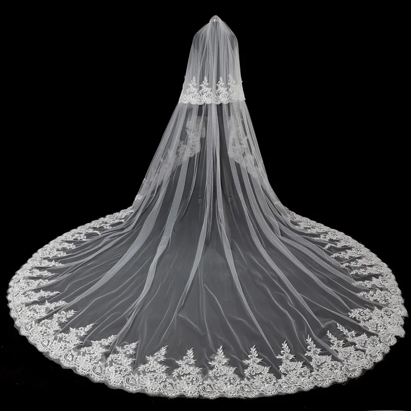 Новое поступление velo sposa свадебная вуаль цвета слоновой кости Дешевые Свадебные аксессуары veu de noiva veu свадебная вуаль de mariee sluier