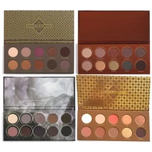 Marca 10 Cores ZOE Smoky Eyeshadow Palette Pigmento Ouro Rosa Pressionado Sombra Em Pó Sombra Paleta de Maquiagem Profesional