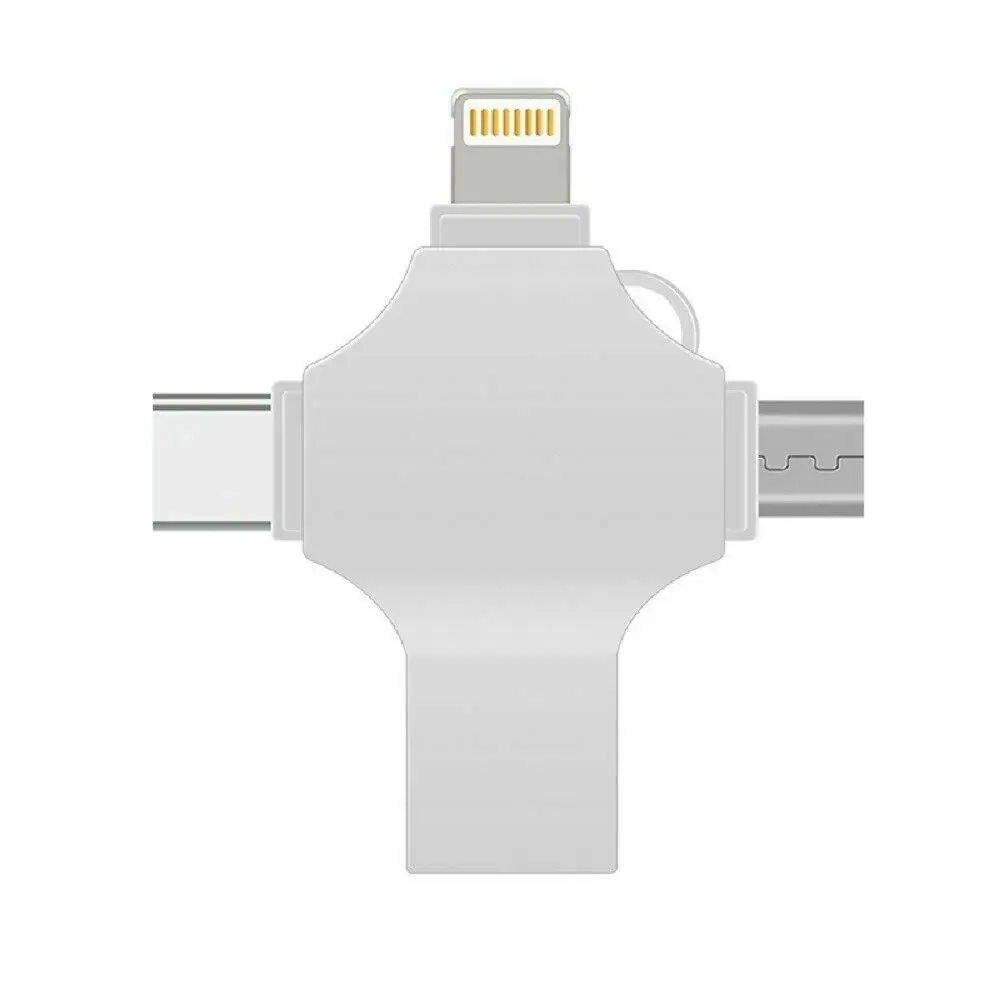 

Pendrive iPhone 4 in 1 USB Flash Drive Pen Drive For iPhone /Type C Device Micro Usb Stick 128gb 256gb Pendrive Flash Drive