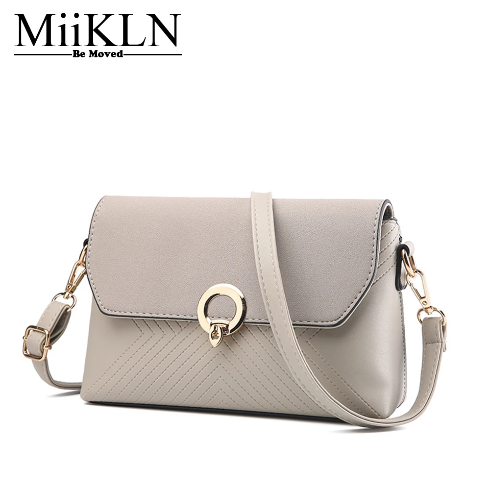 

MiiKLN Women Flaps Small Bags For Messenger Bag Pu Leather Crossbody Flap Mini Summer Bags Black Grey Black