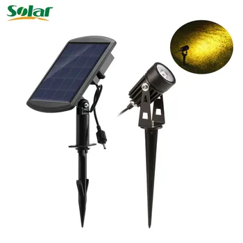 

Upgraded Solar Lights Landscape Lighting LED Spotlight Waterproof Night Lamp for Yard Garden Driveway Path With Two Modes