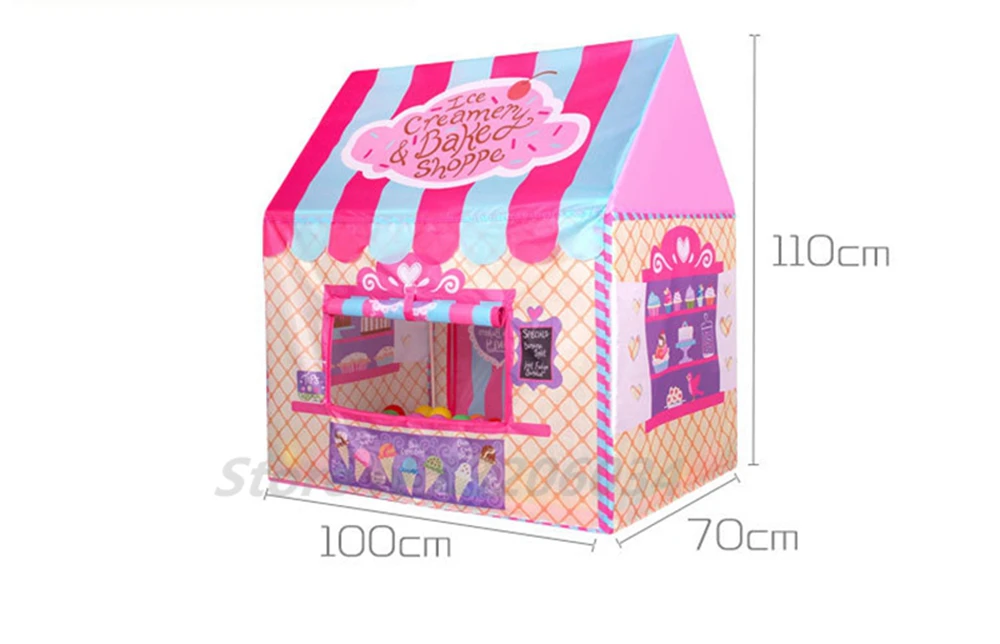 Foldable Play Tent Kids Children Boy Girl Castle Cubby Play House Bithday Christmas Gifts Outdoor Indoor Toy Tents (6)
